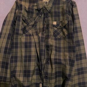 Plaid Button-Up Shirt